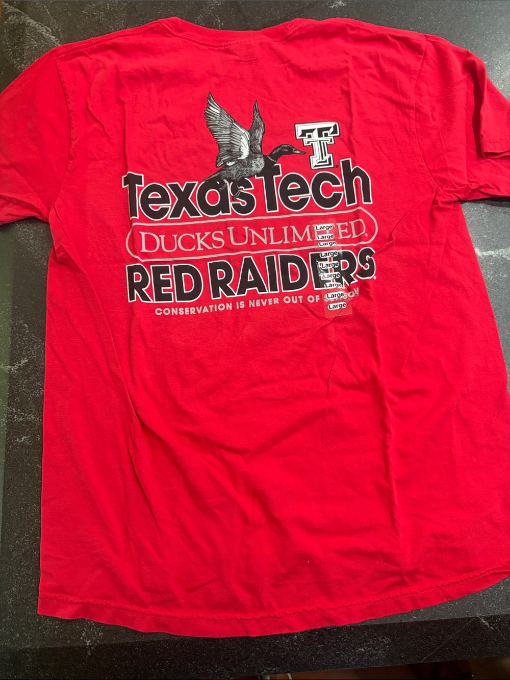BNWOT Texas Tech DU Red Short-Sleeve Graphic Tee - Picture 3 of 3